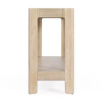 Tavolo Consolle Modern Farmhouse in Legno con Ripiano Aperto