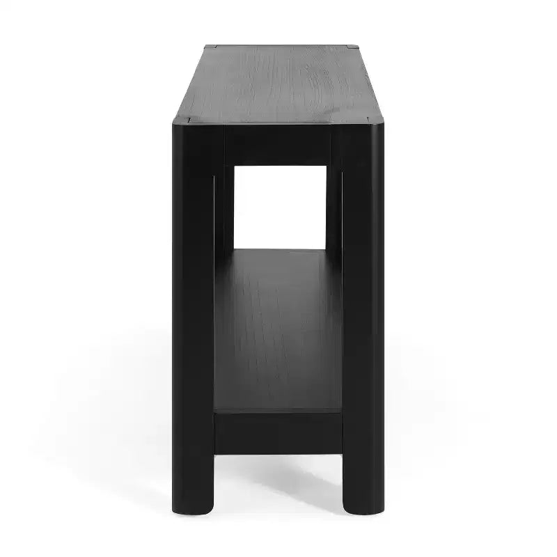 Tavolo Consolle Modern Farmhouse in Legno con Ripiano Aperto