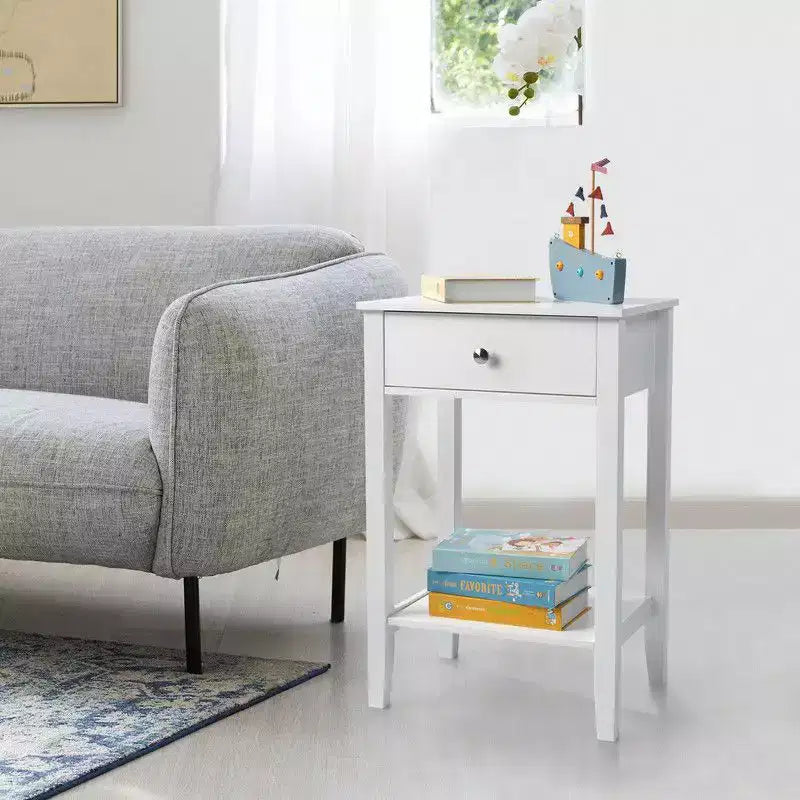 Karl Home 18.11in. W Modern Simplicity Nightstand with Drawer