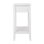 Comodino Moderno da 46 cm con Cassetto, Tavolino da Notse Minimalista