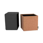 Pouf Contenitore Cubo in Tessuto di Sughero