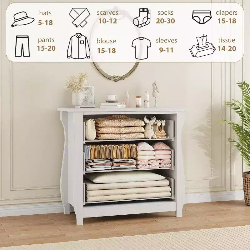 Cassettiera a 3 cassetti Comò alto moderno Boho con gambe curve, dettagli in rattan e contenitore versatile per camera da letto, soggiorno, ingresso o balcone