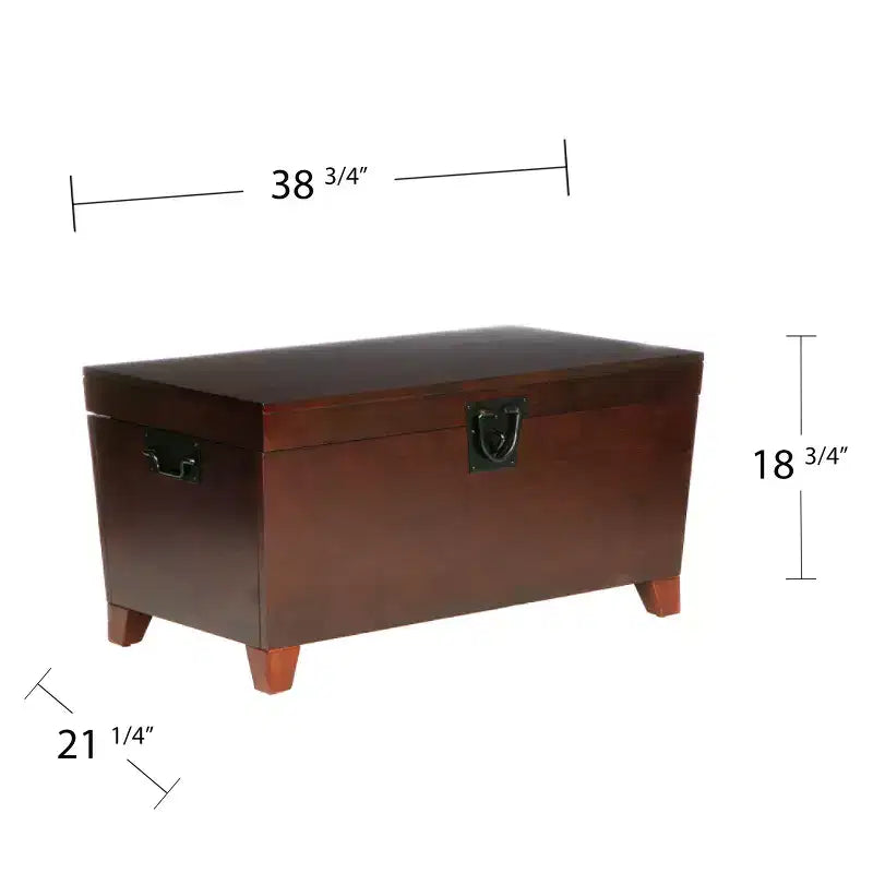 Tavolino da cocktail Pyramid Trunk, marrone