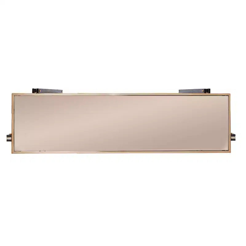 Consolle con specchio superiore, finitura color champagne