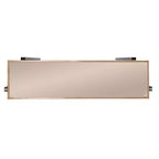 Consolle con specchio superiore, finitura color champagne