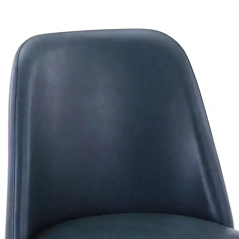 Sgabello da bar di altezza bancone in ecopelle imbottita, stile moderno metà secolo, set da 2