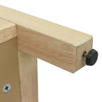 Credenza/mobile contenitore bohémien in rattan da 60" con struttura in legno massello, ante con apertura a pressione