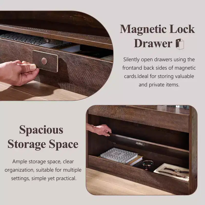 Armadietto da bagno alto 193 cm con arco, mobiletto portaoggetti in legno a 4 ripiani con cassetto inferiore con chiusura magnetica e 3 cassetti nascosti per bagno, lavanderia