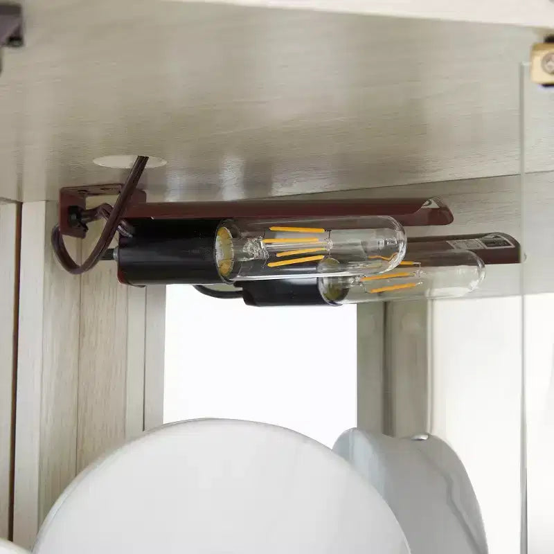 Pouf Contenitore da Soggiorno con Top Imbottito, in Tessuto e MDF