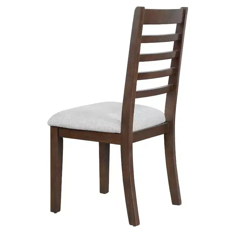 Set di 4 sedie da pranzo in stile rustico con schienale a scala alta