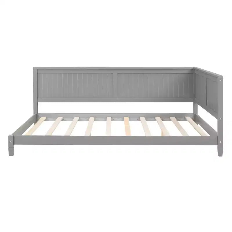 Divano Letto in Legno Moderno Full Size per Soggiorno e Camera degli Ospiti