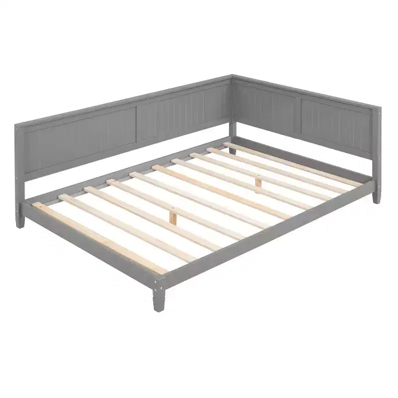 Divano Letto in Legno Moderno Full Size per Soggiorno e Camera degli Ospiti