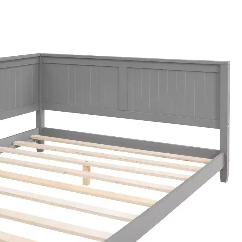 Divano Letto in Legno Moderno Full Size per Soggiorno e Camera degli Ospiti
