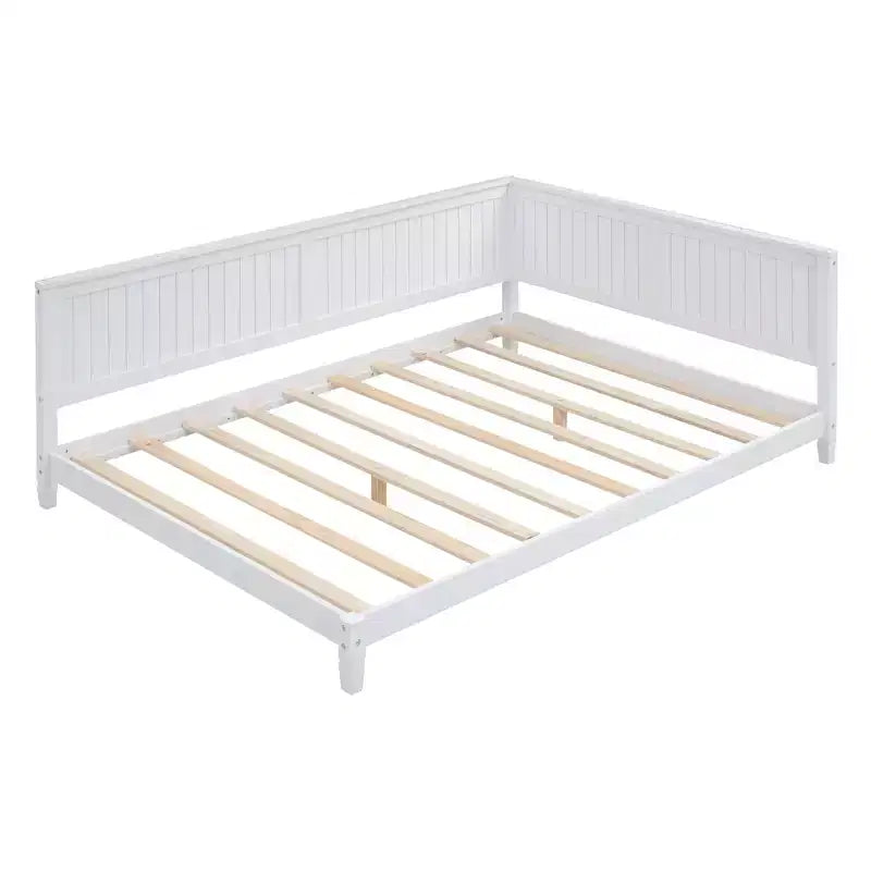 Divano Letto in Legno Moderno Full Size per Soggiorno e Camera degli Ospiti