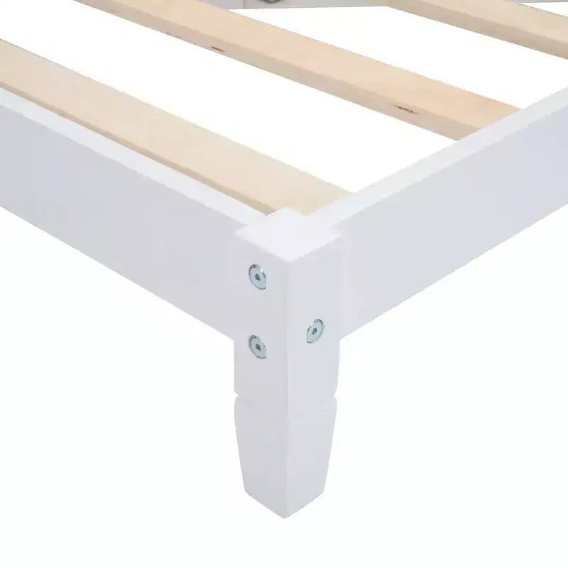Divano Letto in Legno Moderno Full Size per Soggiorno e Camera degli Ospiti