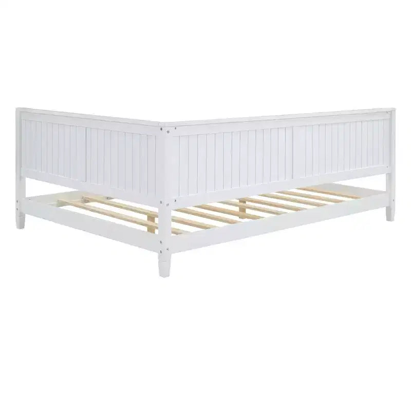 Divano Letto in Legno Moderno Full Size per Soggiorno e Camera degli Ospiti