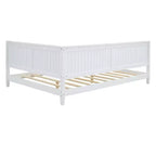 Divano Letto in Legno Moderno Full Size per Soggiorno e Camera degli Ospiti