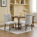 GDFStudio Maude Chenille Fabric Upholstered Dining Chair with Nailhead Trim (Set of 2)
