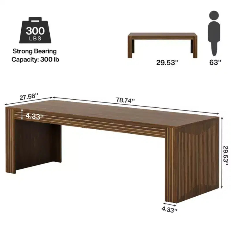 Scrivania direzionale Cinder in legno massello rustico, scrivania per ufficio in stile industriale