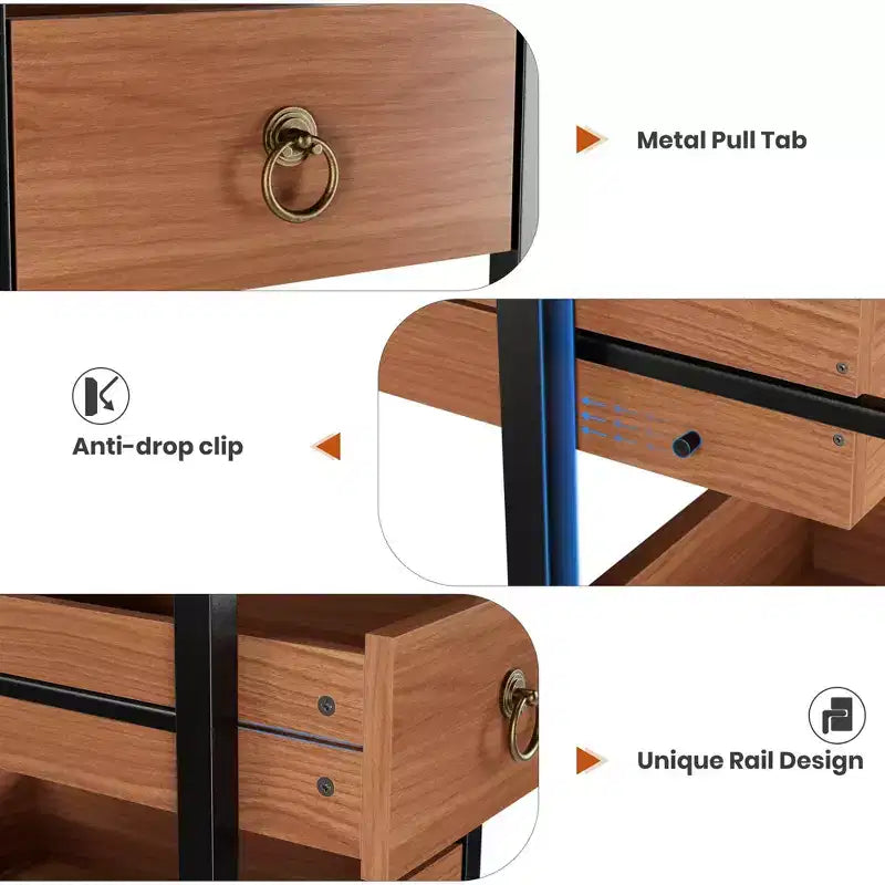Scaffale portaoggetti da cucina a 5 ripiani stretto con cestelli estraibili, organizer multiuso salvaspazio per frutta, verdura, snack, soggiorno, bagno